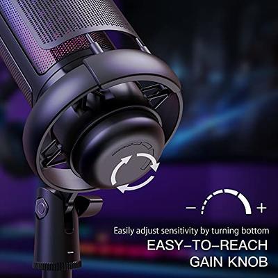 FIFINE K678 Studio USB Mic with A Live Monitoring, Gain Controls, A Mute  Button for Podcasting