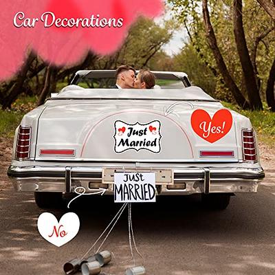 2 PC Just Married Car Magnet - 12 x 8 Just Married Decorations - Just  Married Car Decor - Wedding Car Decorations - Wedding Decorations for Car -  Yahoo Shopping