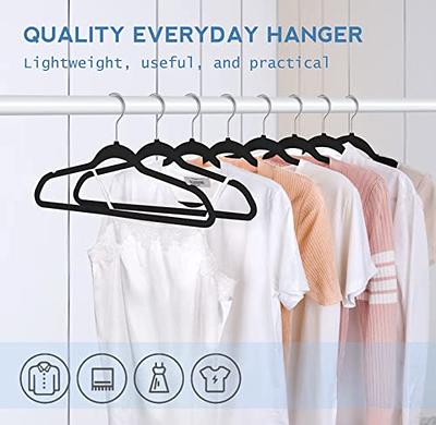 Utopia Home Premium Non Slip Velvet Hangers - 30 Pack - Heavy Duty - Coat Suit Hangers - Black