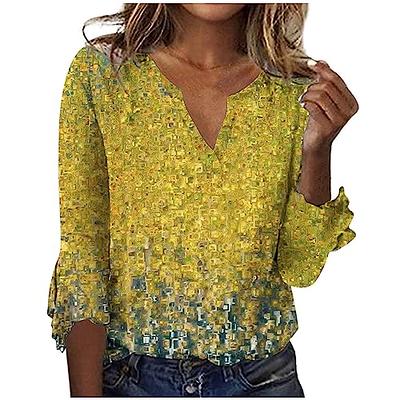 Women's Casual Loose Sleeve Sequin Blouse Print Mesh T Shirt,1