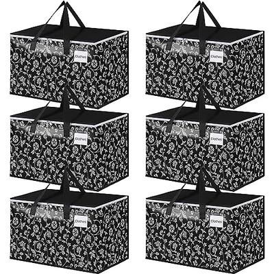 Jumbo Heavy-Duty Moving Bags, Clothing Storage Bags With Sturdy Zipper -  Better Than Moving Boxes - Perfect Clothes Storage Bins, Moving Supplies