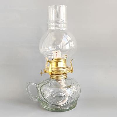 Oil Lamp Vintage Lantern With Clear Glass Kerosene Lamp Chamber Oil Lamps  for Indoor Use Home Decoration 