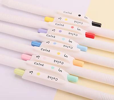 XIZE SH 0.5mm Multicolor Gel Pens Fine Point Smooth Writing Pens Colored  Ink for Writing, Planners, Taking Note,5 Pieces, (235C)