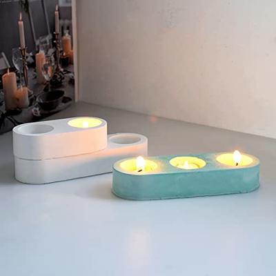 3 Size Pillar Tealight Holder Molds, Cube Candle Holder Resin Mold –  IntoResin