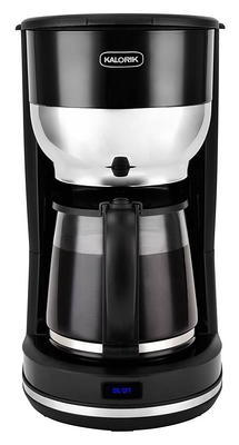 Kalorik Mid-Century 10 Cup Retro Coffee Maker, Cream