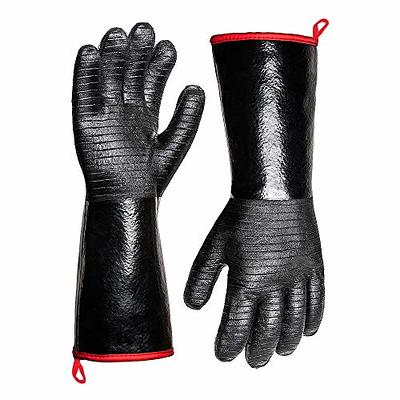 932°F Extreme Heat Resistant Gloves for Grill BBQ,Aillary Waterproof Long  Sleeve Pit Grill Gloves for Fryer, Baking, Oven,Smoker,Fireproof, Oil  Resistant Neoprene Coating（14-Inch ） - Yahoo Shopping