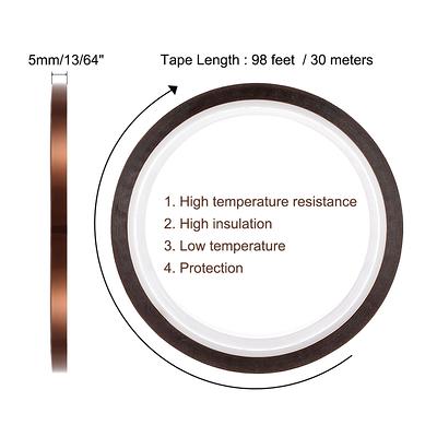 180C-200C High Temp Tape 13/64 Inch x 98ft Heat Resistant