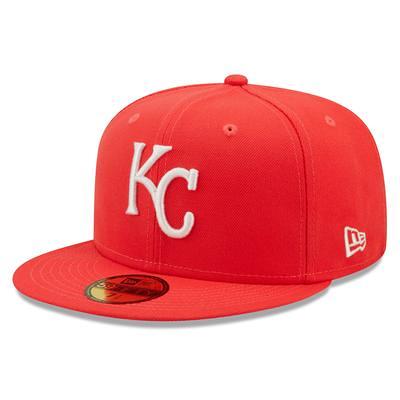 Men's New Era Red Kansas City Royals White Logo 59FIFTY Fitted Hat 