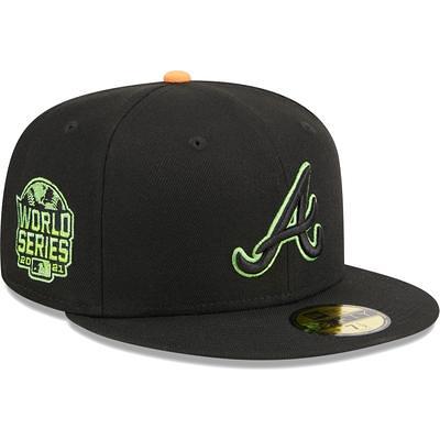 Atlanta Braves New Era 2021 World Series Side Patch Black & White 59FIFTY Fitted Hat - Black 7