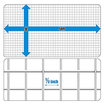 1/2 in. Mesh x 3 ft. x 25 ft. 19-Gauge Galvanized Steel Hardware Cloth