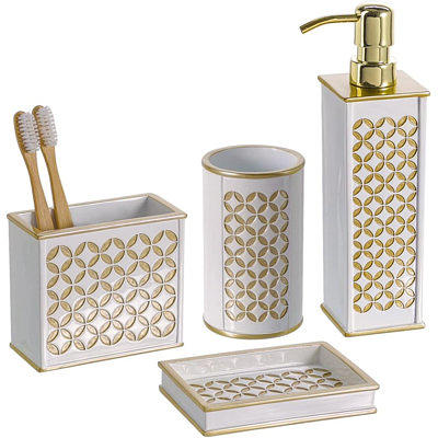 4 Piece Bathroom Accessory Set - Yahoo Shopping