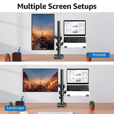 Height Adjustable Dual Monitor Stand Desk Mount for Two Monitors 32 Inch –  MOUNTUP