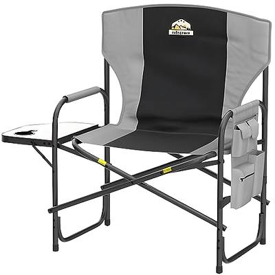 Colegence Oversized Director Camping Chair,600 LBS Heavy Duty Folding Chair,24Cozy  Outdoor Chair,With Cup Holder and Adjustable Table Folding Chair for Outside  Beach,Lawn,Fishing,Camping,Patio,Makeup - Yahoo Shopping