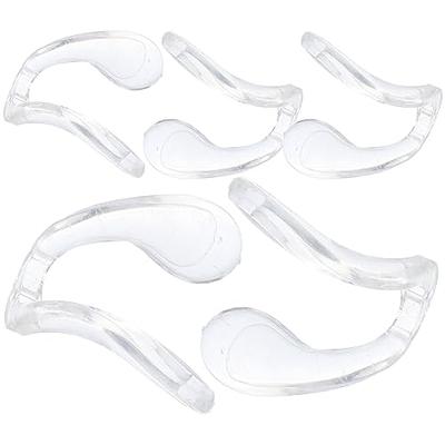 24 Pieces U Shaped Eyeglasses Nose Pads Screw in Glasses Strap Saddle  Bridge Silicone Nose Pads