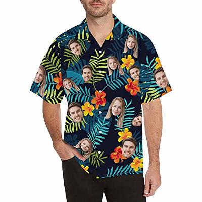 Personalized Hawaiian Shirt with Tropical Plants，Custom Funny