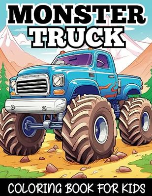 Monster Truck Coloring Book: For Kids Ages 4-8 Big Print Unique