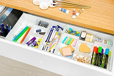 CAXXA 3 Slot Drawer Organizer with 4 Adjustable Dividers - Drawer