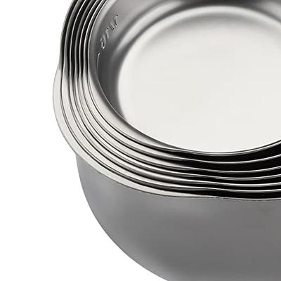 Stainless Steel Measuring Cups Set of 7 Heavy Duty Stackable Metal