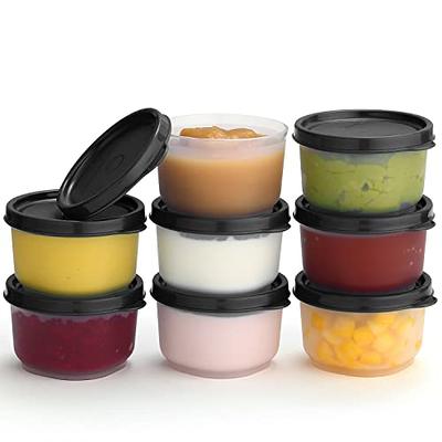 SIGNORA WARE Reusable Plastic Food Storage Containers 8 pack – 4 oz.  Stackable Airtight Leak proof Food Containers for Snacks, Nuts, Baby Food,  Picnics, Food Prep,Salad Dressing - BPA Free - Yahoo Shopping