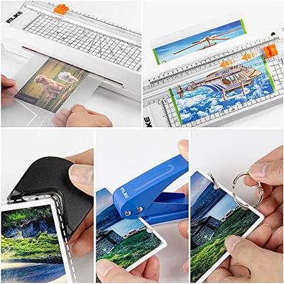 IMLIKE A4 Laminator Machine with Paper Trimmer: 6 in 1 Hot Laminator with 10 Laminating Sheets, Corner Rounder, 5 Book Binder RI