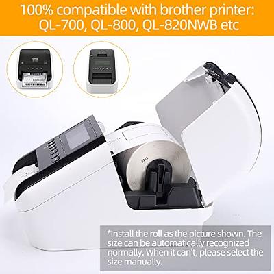 Brother Die-Cut Shipping Labels 2.4 x 3.9 White 300/Roll