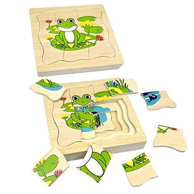 ExploraToy Farm Animals Sound Puzzle, Wooden Peg Puzzles with Sound for  Toddlers and Preschoolers Ages 2yrs+, Kids Educational Learning Peg Puzzles  Toy Gift (6pcs) - Yahoo Shopping