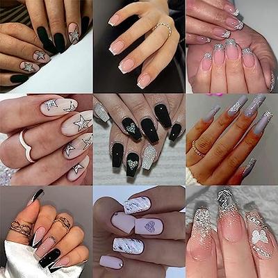 8 Sheets Star Nail Art Stickers 3D Self-Adhesive Butterfly Nail Stickers  White Silver Heart Star Butterfly Nail Art Designs French Tip Nail Decals  for Women Girls Acrylic Nail Manicure Decorations - Yahoo