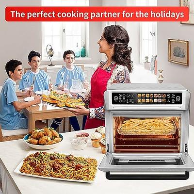 SEEDEEM Air Fryer Toaster Oven, 25L Countertop Convection Oven with Color  LCD Display and Touch Screen, 14-in-1 Functions, Stainless Steel Smart Oven  with Preset and Timer, Silver Metallic - Yahoo Shopping