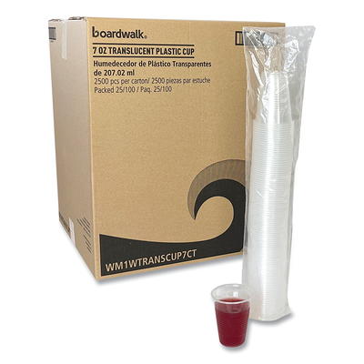 Boardwalk Translucent Plastic Cold Cups 9oz Polypropylene 100/Bag 25 Bags/Carton