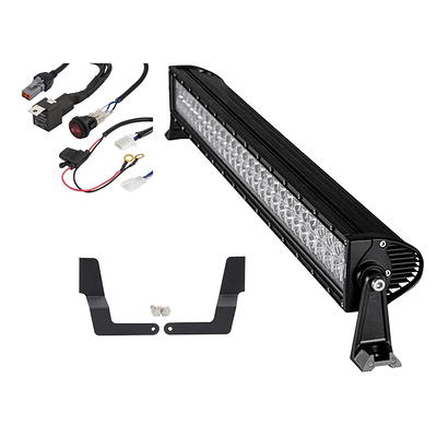 SUZCO 4INCH 3-Row Offroad Led Work Light Bar Driving Wiring