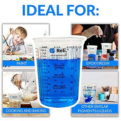 [10 oz.] Multipurpose Disposable Plastic Measuring Cups - Baking, Cooking,  Epoxy Resin, Mixing & Measuring Cups