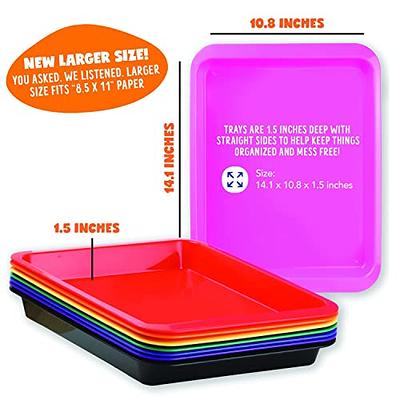 Save 10% on Set of 8 Kids Activity Plastic Tray + Washable 8