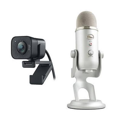 Blue Microphones Yeti X USB Microphone Dark Gray with Logitech C922 Pro  Webcam 