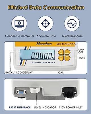 high precision 220g 0.1mg external calibration