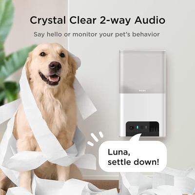 Smart Treat Dispenser with 2-Way Camera for Dogs Cats, 2.4Ghz & 5Ghz WiFi,  1080P Camera, Live Video, Auto Night Vision, 2-Way Audio, Compatible with