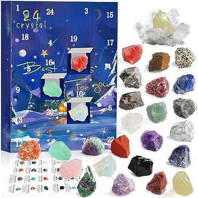 Rock Collection Advent Calendar 2023 With 24 Gemstones Minerals