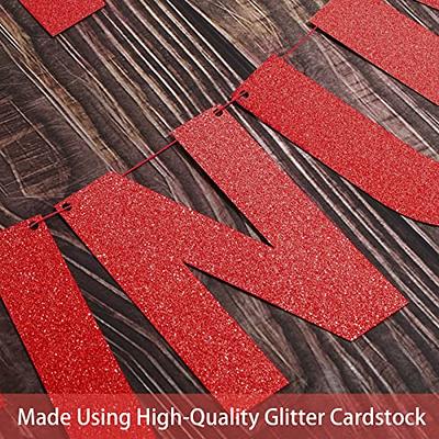 112 Pcs DIY Glitter Customizable Banner Kit Custom Banner Including 107  Letters and Numbers 3 Rope and 2 Light Letters Personalized Banner Decor  for Halloween Birthday Baby Shower (Red) - Yahoo Shopping