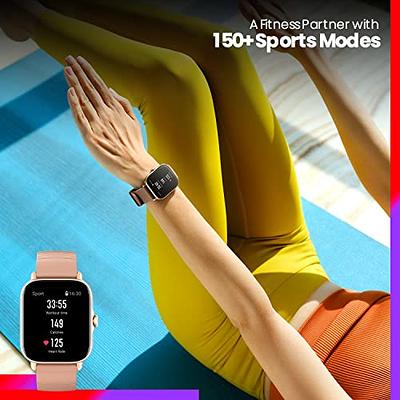 Amazfit GTS 4 Smart Watch with Step Tracking, Heart Rate & SpO2 Tracking,  Alexa Built-In, Sleep Quality Monitoring, GPS, Bluetooth Calls & Text,  8-Day