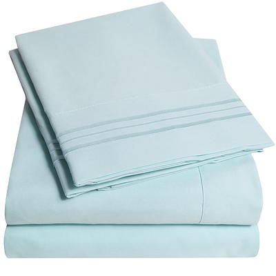 Sweet Home Collection 1800 Series Bed Sheets - Extra Soft Microfiber Deep  Pocket Sheet Set - White, King 