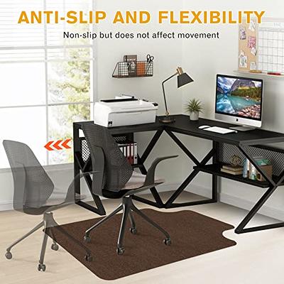 HOMEK Office Chair Mat for Hardwood Floor - 36'' x 48'' with Lip, Easy  Glide Computer Desk Chair Floor Mat on Wood Tile Floor - Plastic Rolling  Chair Mat for Hard Floors 