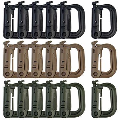 LUORNG 20PCS Webbing Connecting Clip Molle Webbing Connecting Clips Strap  Buckle Backpack Clip Backpack Schoolbag Buckle