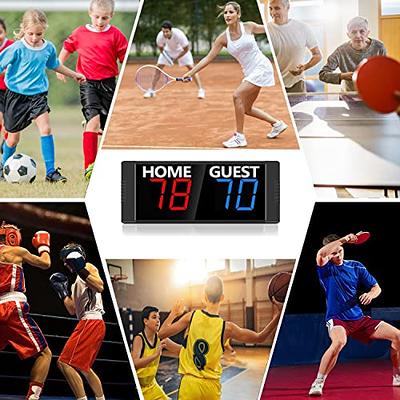 LED Electronic Score Board Basketball Football Game Scoreboard Remote  Scoreboard