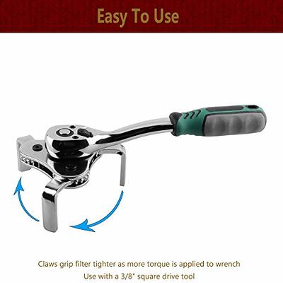 Belt Strap Wrench Removable Anti-Slip Oil Filter Grip Wrench  Aluminum+Canvas For Any Shape Opening Tool, Car Repair Tools, Pipe Wrench