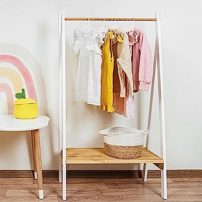 Kid's White Wood Shirt Hangers