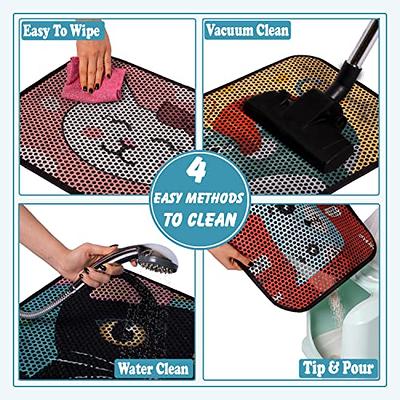 FOREVERPETSUPPLIES Cat Litter Mat 24x16, Litter Box Mat Large, Double  Layer Litter Trapping Mat, Water & Urine Proof Kitty Litter Mat for Litter  Box, Colorful Kitty Design Cat Mat Blue - Yahoo