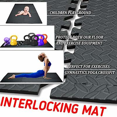 Interlocking Jigsaw Floor EVA Foam Mats Tiles Playground Gym Yoga