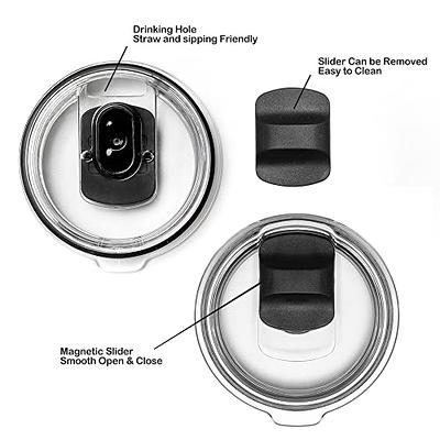 Magnetic Tumbler Lid - Fits 20oz Tumbler Lids, Replacement Lids Compatible  for YETI Rambler Or Old Style Rtic Coffee Tumbler, Magnetic Spill Proof