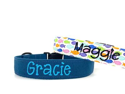 Personalized Dog Collar With Buckle, Pet Dog Collars, Embroidered