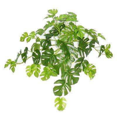 36 in. Artificial Swiss Cheese Philodendron Monstera Leaf Vine Hanging Plant Greenery Foliage Bush