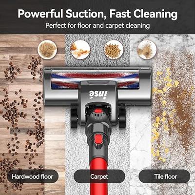 DEVOAC I8 Corded Vacuum Cleaner, 600W 23KPa Stick Vacuum, Free-Stand 6 in 1  Powerful Lightweight Handheld Vacuum for Hard Floor Carpet Pet Hair Home